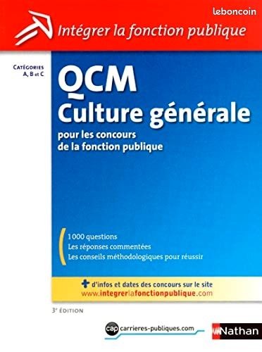 QCM culture generale concours fonction publique (image 1)