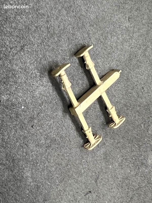 Lot De 2 Tampons Métalliques AS Pour Autorail Type ABJ - Échelle HO 1/87 - Occasion