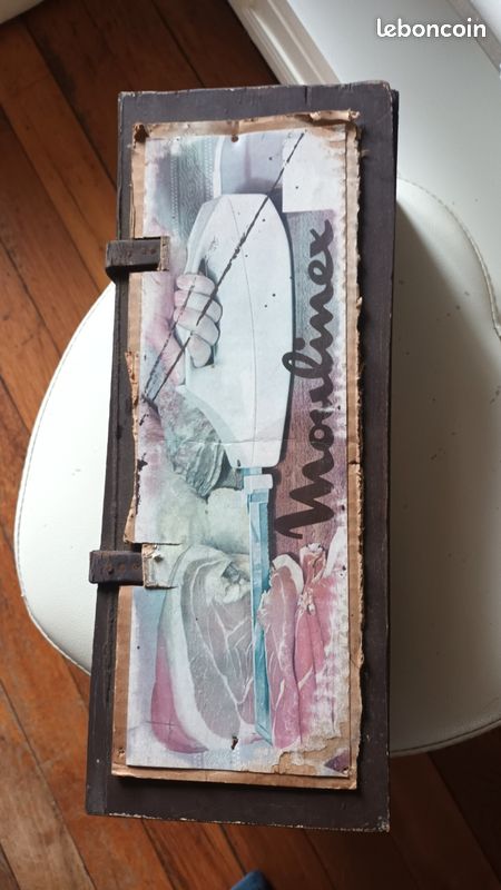 Rare Boîte en bois Moulinex vintage (image 1)