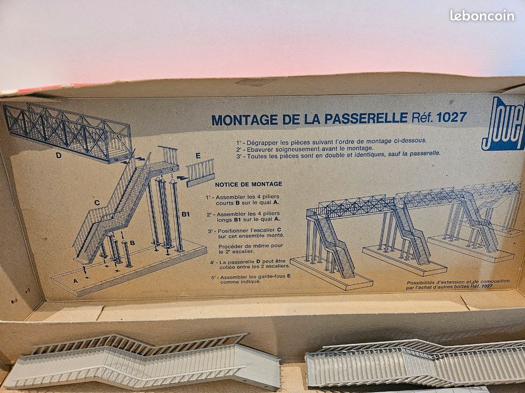 Maquette Jouef - Passerelle à Piétons 1027 - Neuf Sous Blister