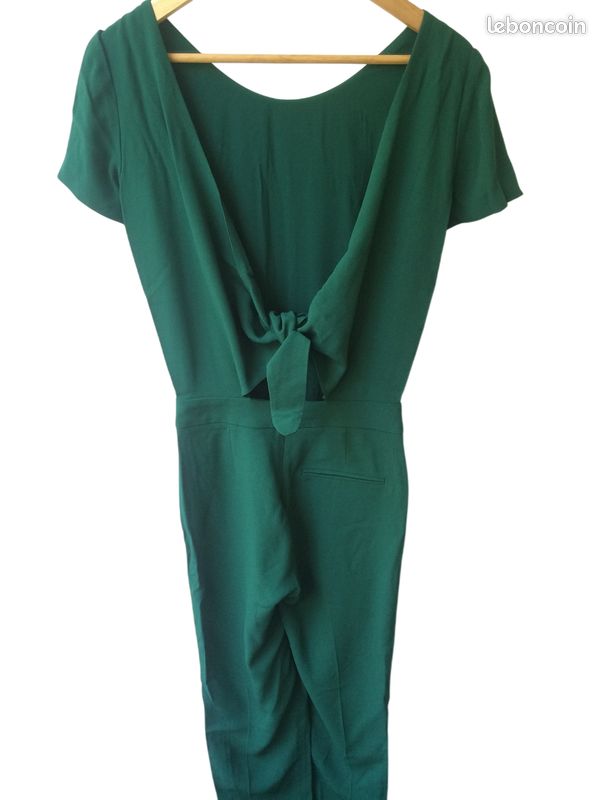 Combinaison Sezane Charles vert - T.34 Neuve étiquetée (image 2)