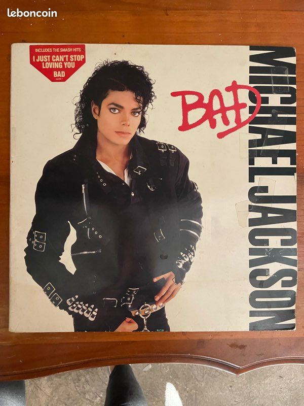 Vinyle 33 tours BAD Mickaël Jackson (image 1)