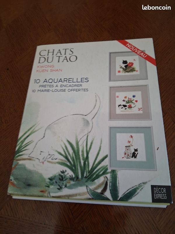 10 aquarelles prêtes à encadrer + 10 Marie-Louise (image 1)