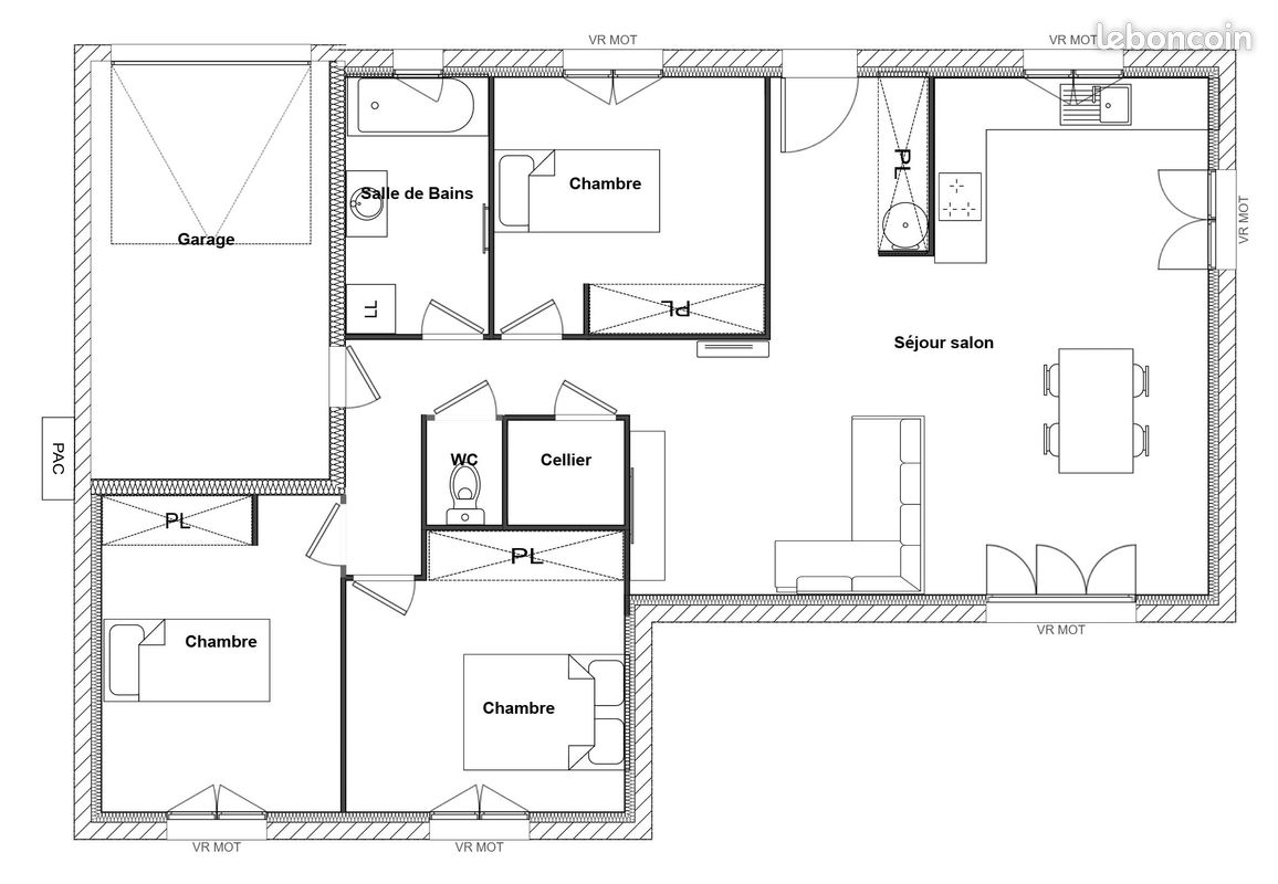 Maison 4 pièces 80 m² · à Vaulx-Milieu · 80 m² · 290 000 €