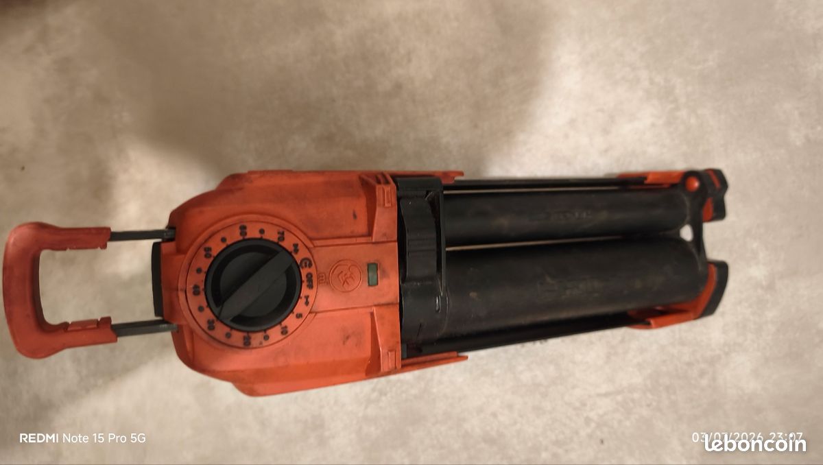 Pistolet à scellement chimique Hilti HDE 500-A22 - Équipements industriels