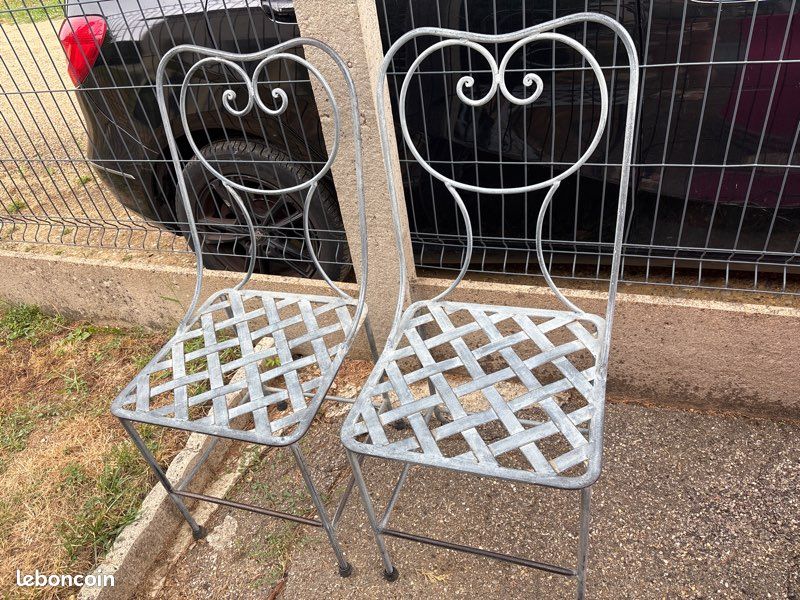 Chaises en fer forgé (image 2)