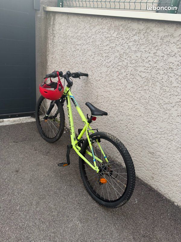 VTT ROCKRIDER ST 500 24 POUCES Jaune Fluo (image 2)