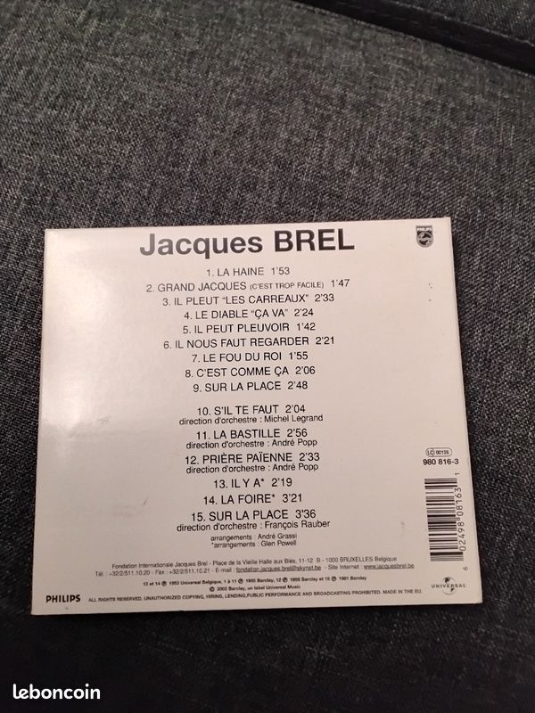 CD Jacques BREL (image 4)
