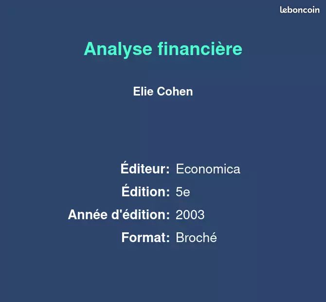 Analyse financière - Elie Cohen (image 2)