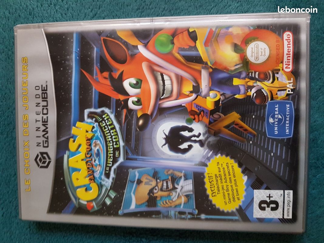 Crash Bandicoot : La Vengeance De Cortex - Jeu Nintendo GameCube D'occasion, état Correct