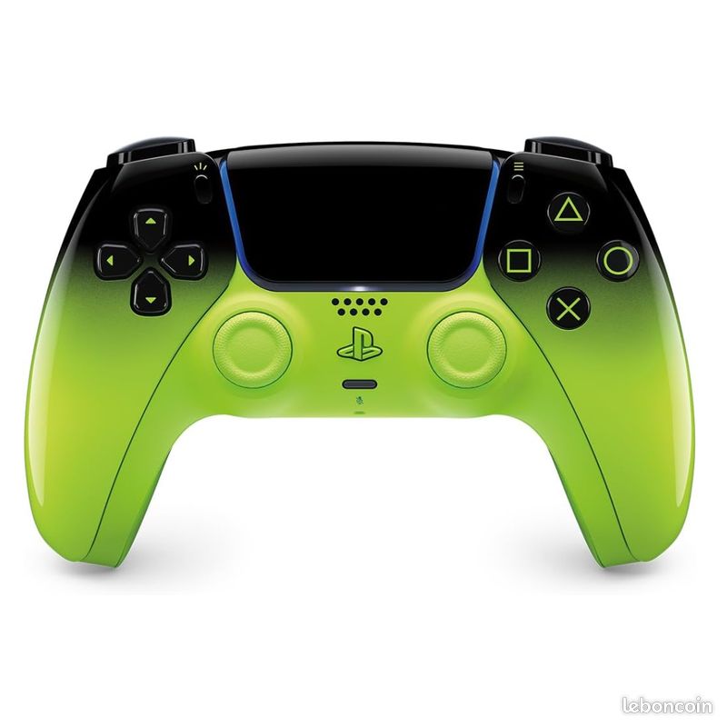 Manette PS5 DualSense - Verte/Noire (image 1)