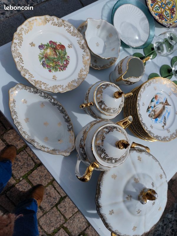 Lot de vaisselles vintage porcelaine de limoges (image 2)