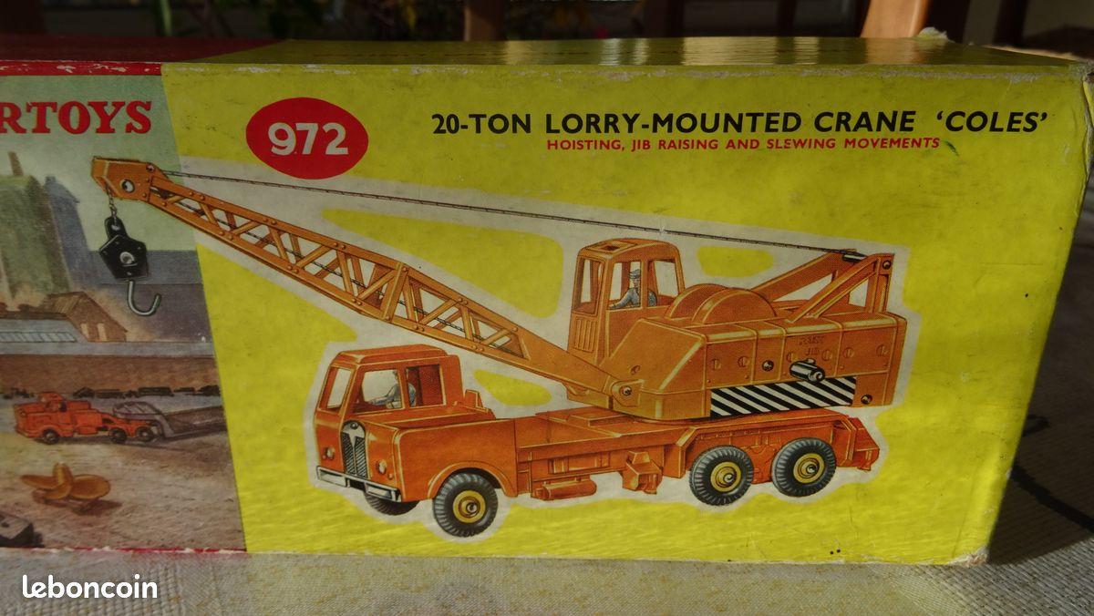 DINKY SUPERTOYS 1/43 20 TON LORRY MOUNTED CRANE Réf : 972