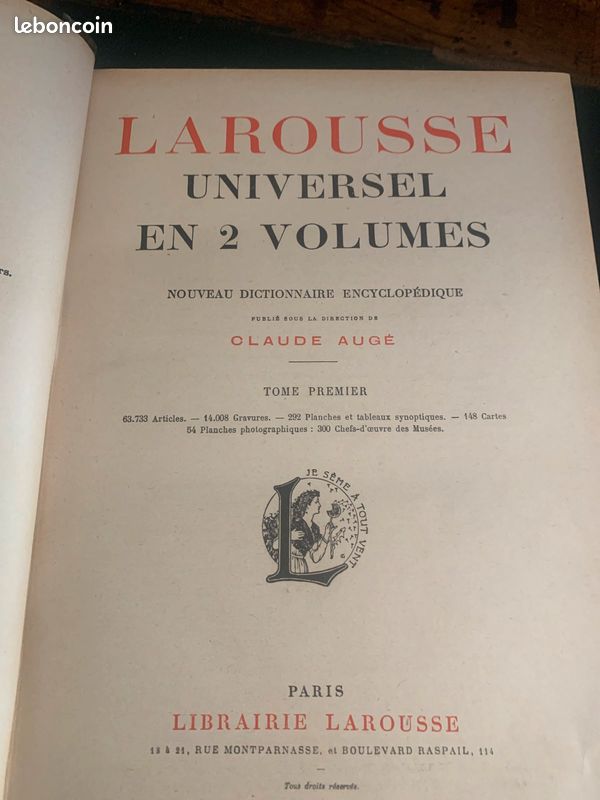 Larousse universel en 2 volumes (image 2)