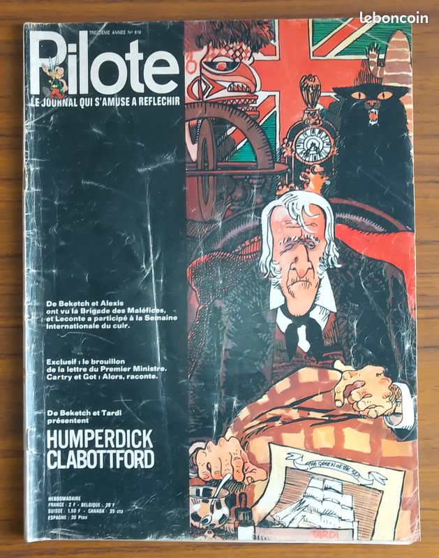 Magazine Pilote Vintage N°525 – Numéro Collector, BD Franco-belge