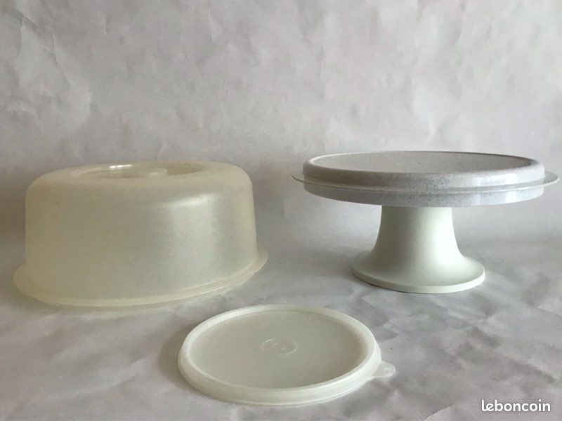 Neuf- Ensemble grand compotier magique : socle + grand plat de présentation cloché, Tupperware (image 5)