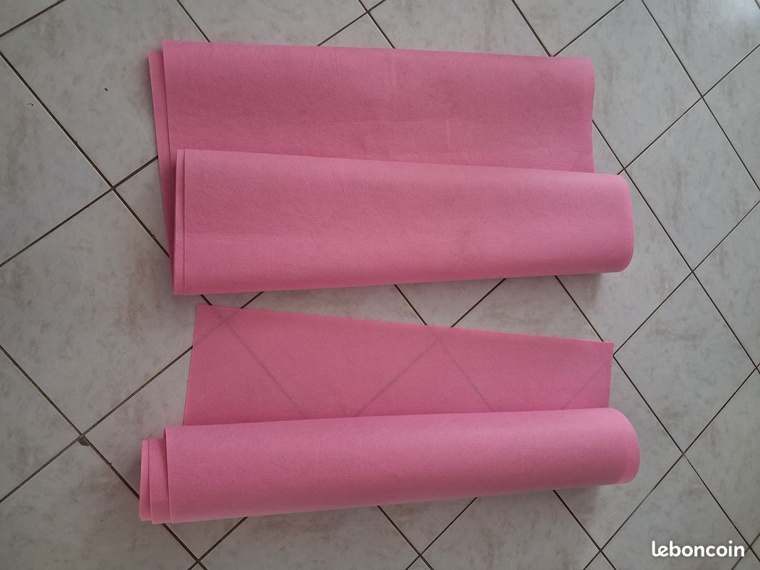 Lot de 2 tapis rose (image 2)