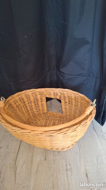 Panier en osier pour vélo (image 1)