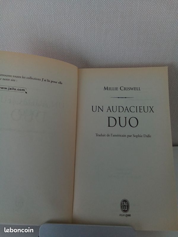 Livre poche (Un audacieux duo), édition J'ai lu (image 3)