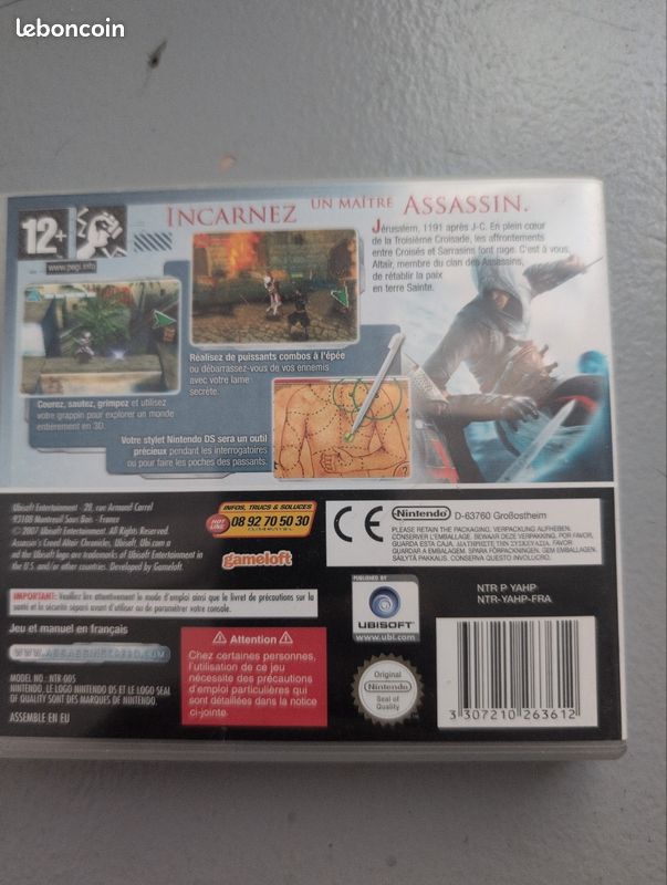 Assassin's Creed Altairs Chronicles pour NINTENDO DS complet (image 3)