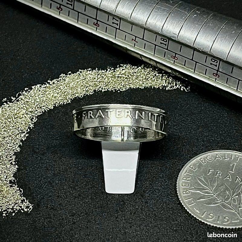Bague argent pièce de monnaie franc Montres Bijoux