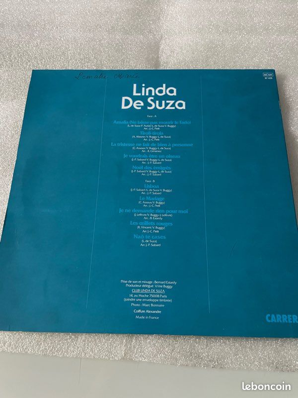 Disque vinyle 33 trs LINDA DE SUZA -Amalia Lisboa (image 2)
