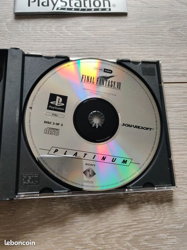 Jeu Final Fantasy VII (FF7) - PlayStation 1 (PS1) - Bon état - Complet Avec Boîte Et Manuel