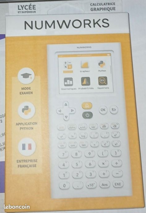 Calculatrice graphique Python - Lycée - Numworks - Calculatrices