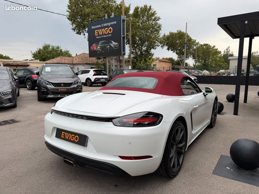 Porsche 718 boxster (982) 2.0 300ch - bvm6 - cuir etendu rouge bordeaux - jantes s 20 pouces - entretiens porsche (image 3)
