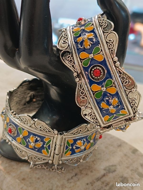 Paire de bracelet berbère imitation bijoux kabyle (image 11)