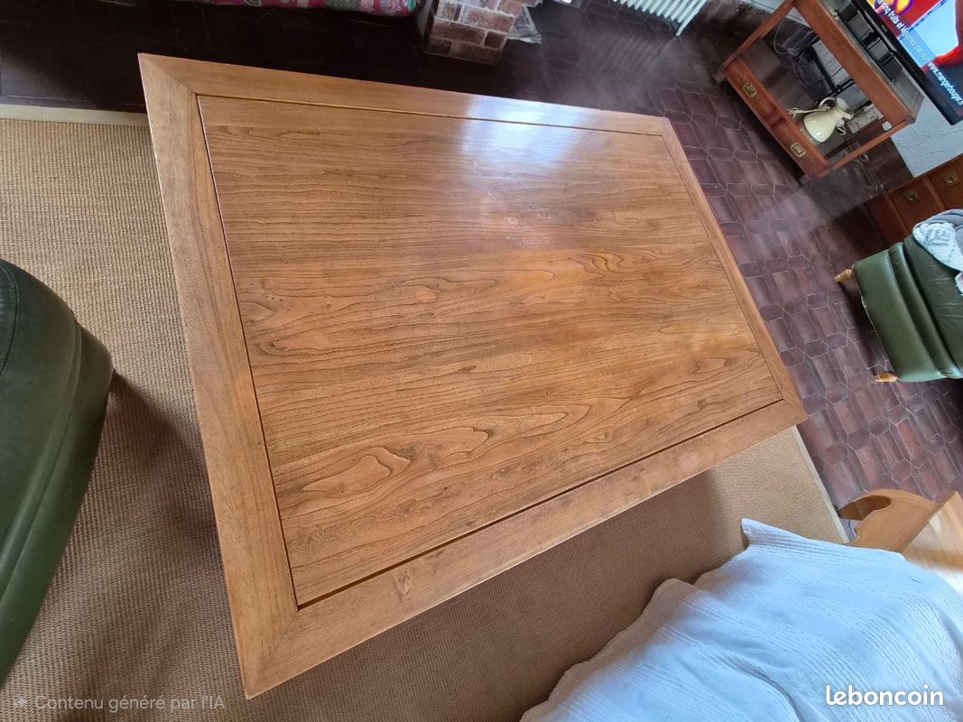Table basse en bois massif style asiatique (image 2)
