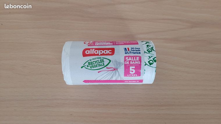 Rotho poubelle pour salle de bain 6L PASO 30 sacs poubelle