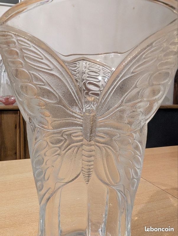 Vase En Acrylique Transparent En Forme De Papillon Pour Des