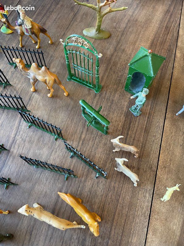 Figurines Clairet France Zoo Vintage 1950 - Rochers Savane Et Branches N°1