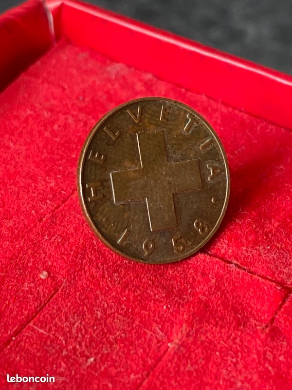 1 centime 1958 B Suisse 🇨🇭 (image 2)