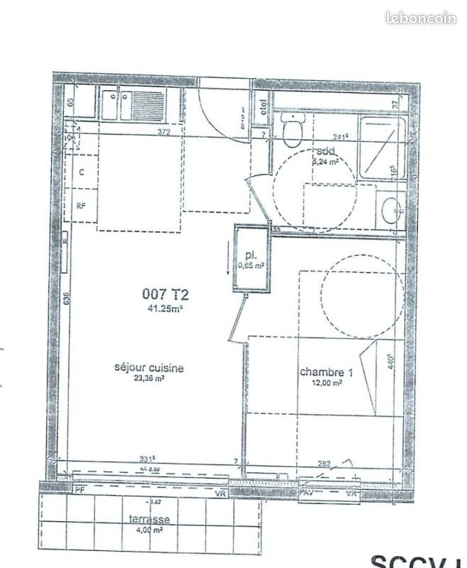 Appartement 2 pièces 39 m² · à Mont-Saint-Aignan · 39 m² · 600 €