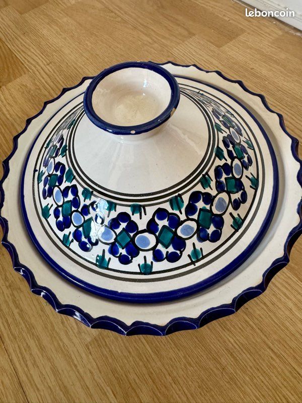 Plat à tajine bleu (image 3)
