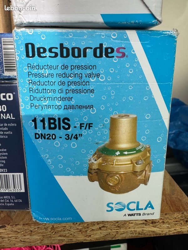 Réducteur de pression neuf SOCLA desbordes 11BIS F/F dn20 3/4 (image 1)