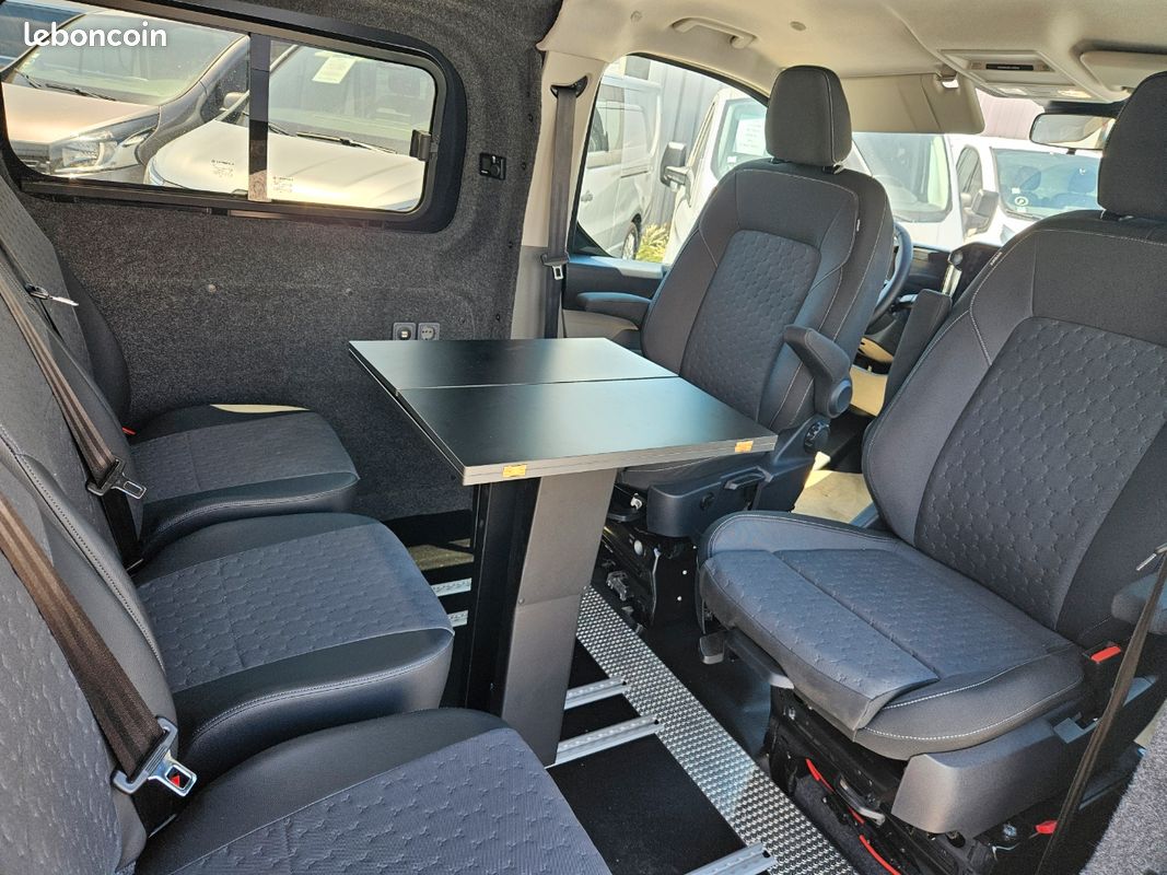 Ford custom aménagé, 5 places modulables, webasto, isolé, installation électrique 220V (image 3)