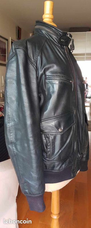 Blouson homme Army cuir Schott LC9308 - N.Y.C (image 10)