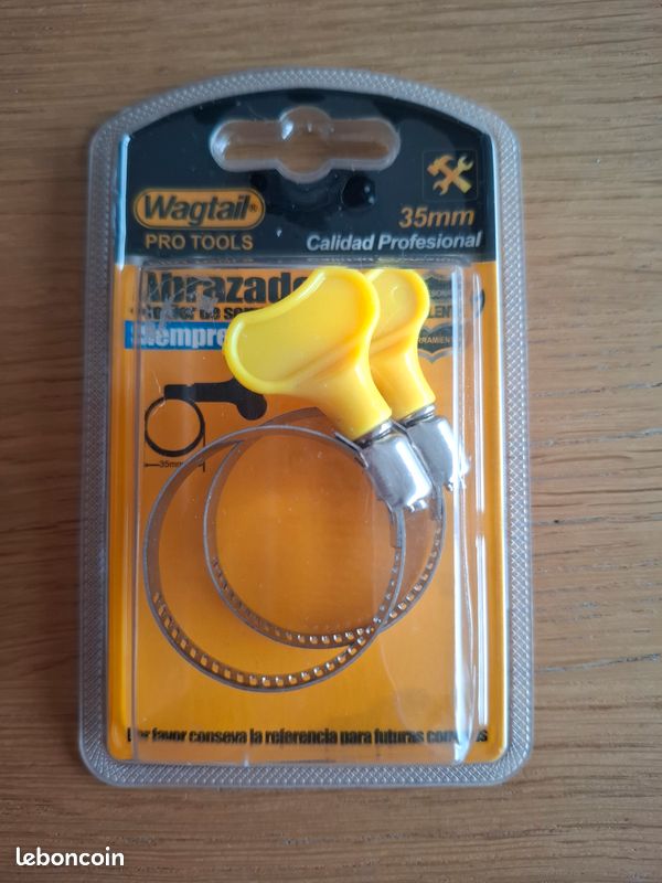 Lot de 2 colliers de serrage inox 35 mm – Neufs (image 1)