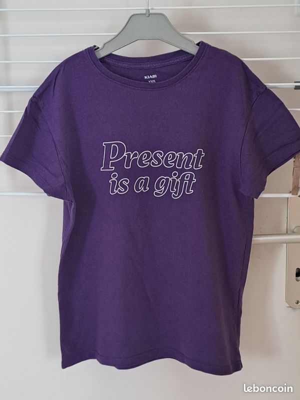 T shirt violet fille taille XXS - #missiphilfille12ans (image 1)