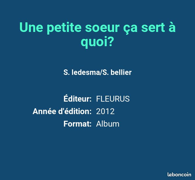 Une petite soeur ça sert à quoi? - S. Ledesma/S. Bellier (image 2)