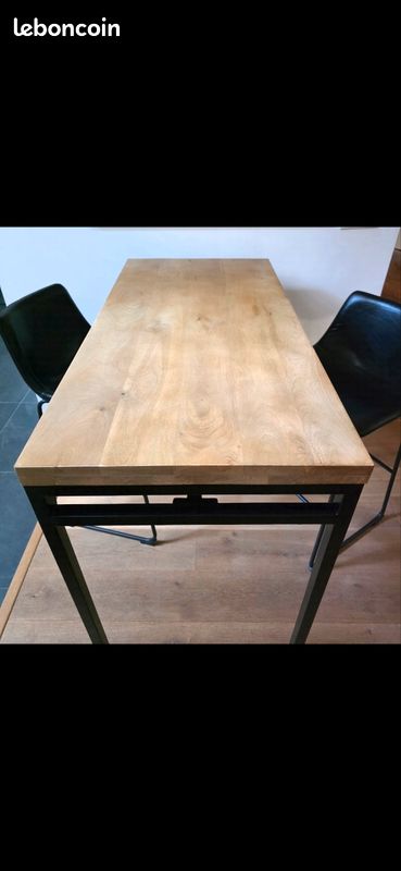 Table haute de bar manguier massif (image 8)