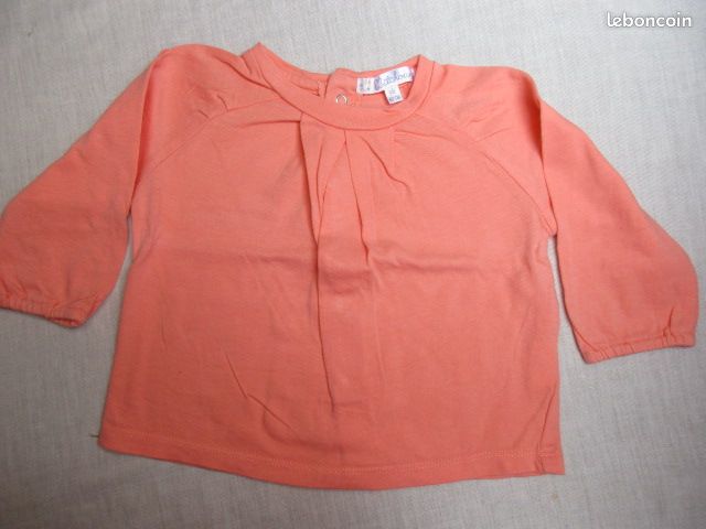T-shirt orange, 6 mois (image 2)