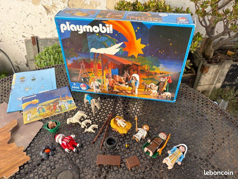 Playmobil 3996 crèche nativity vintage ancien boîte notice bon