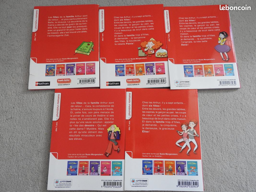 Lot de livre " La famille trop d'filles" (image 2)