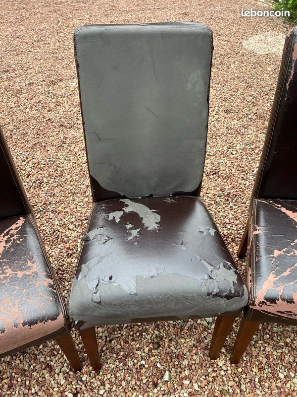 Lot de 6 chaises de salle à manger à restaurer / relooker (image 3)