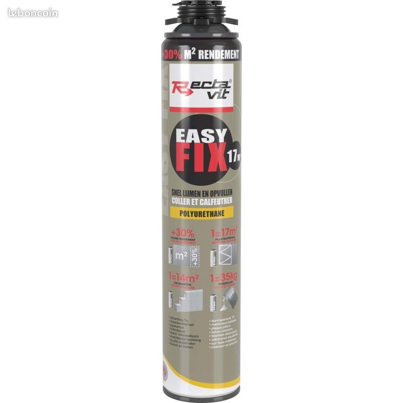 Rectavit esayfix polyurethane neuve avec pistolet et nettoyant (image 1)