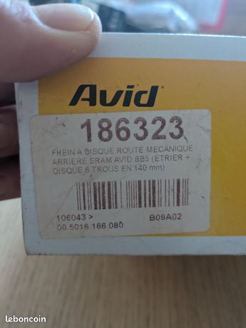Étrier De Frein à Disque Mécanique AVID Ball Bearing 5 Sans Disque Ni Adaptateur